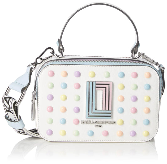 Karl Lagerfeld Paris Simone Crossbody Ivory/Candy