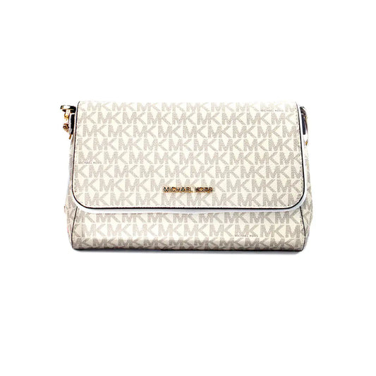 Michael Kors Jet Set Medium Vanilla Convertible Pouchette Bag