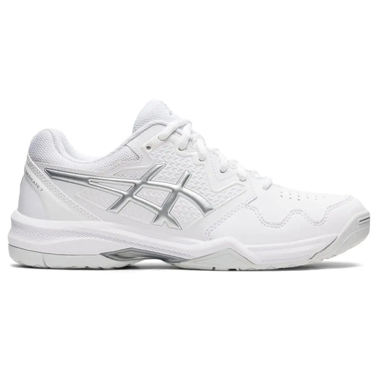ASICS Womens Gel-Dedicate 7 Tennis Shoes 9.5 White/Pure Silver
